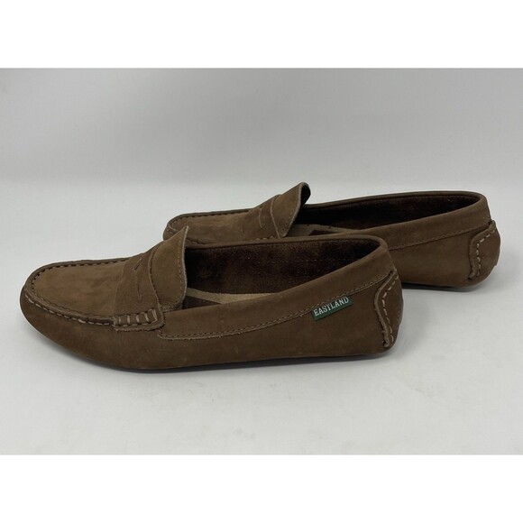 Eastland Patricia Penny Loafer Driving Mix Shoes Brown Nubuck Women’s Size 6.5M - Picture 6 of 8